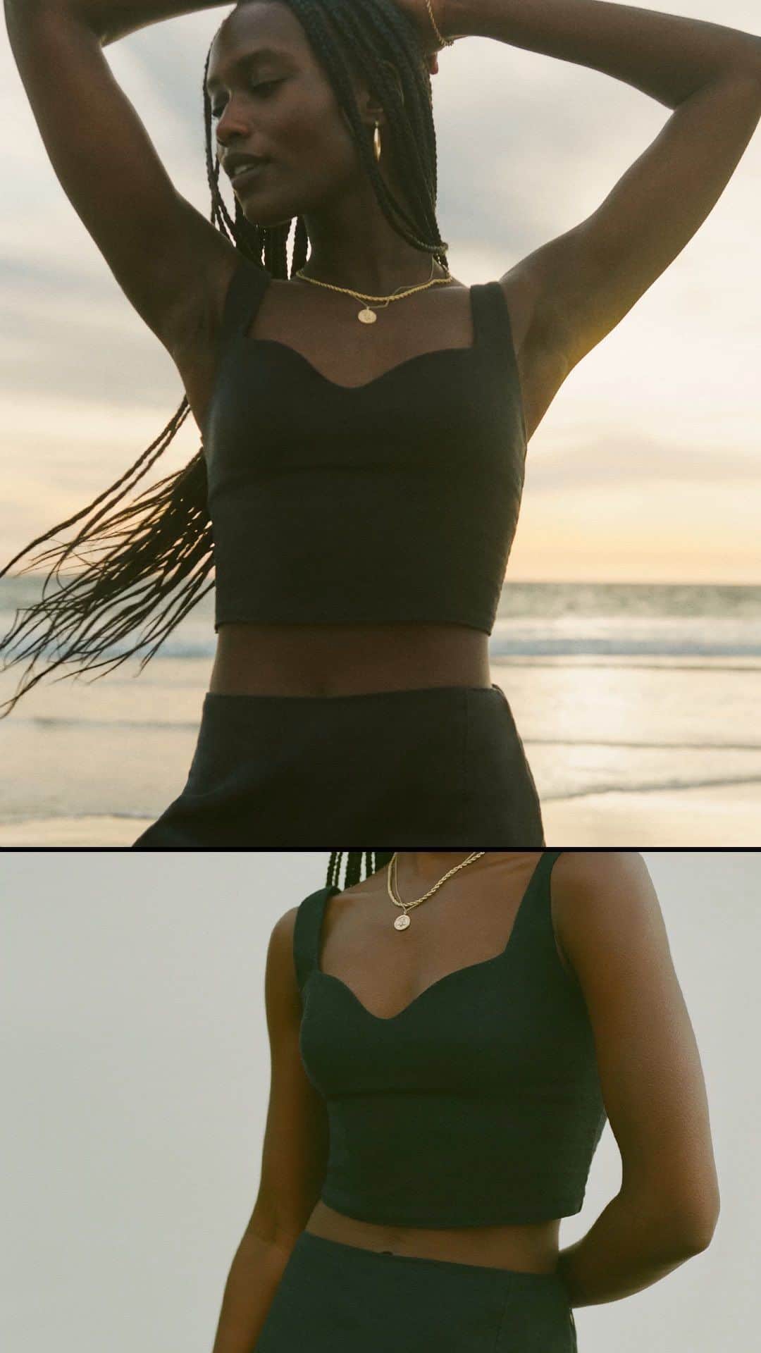 Abercrombie & Fitchのインスタグラム：「You’ve reached your destination—comfortable and carefree. Shop new getaway looks.  @_essencetaylor @secily」