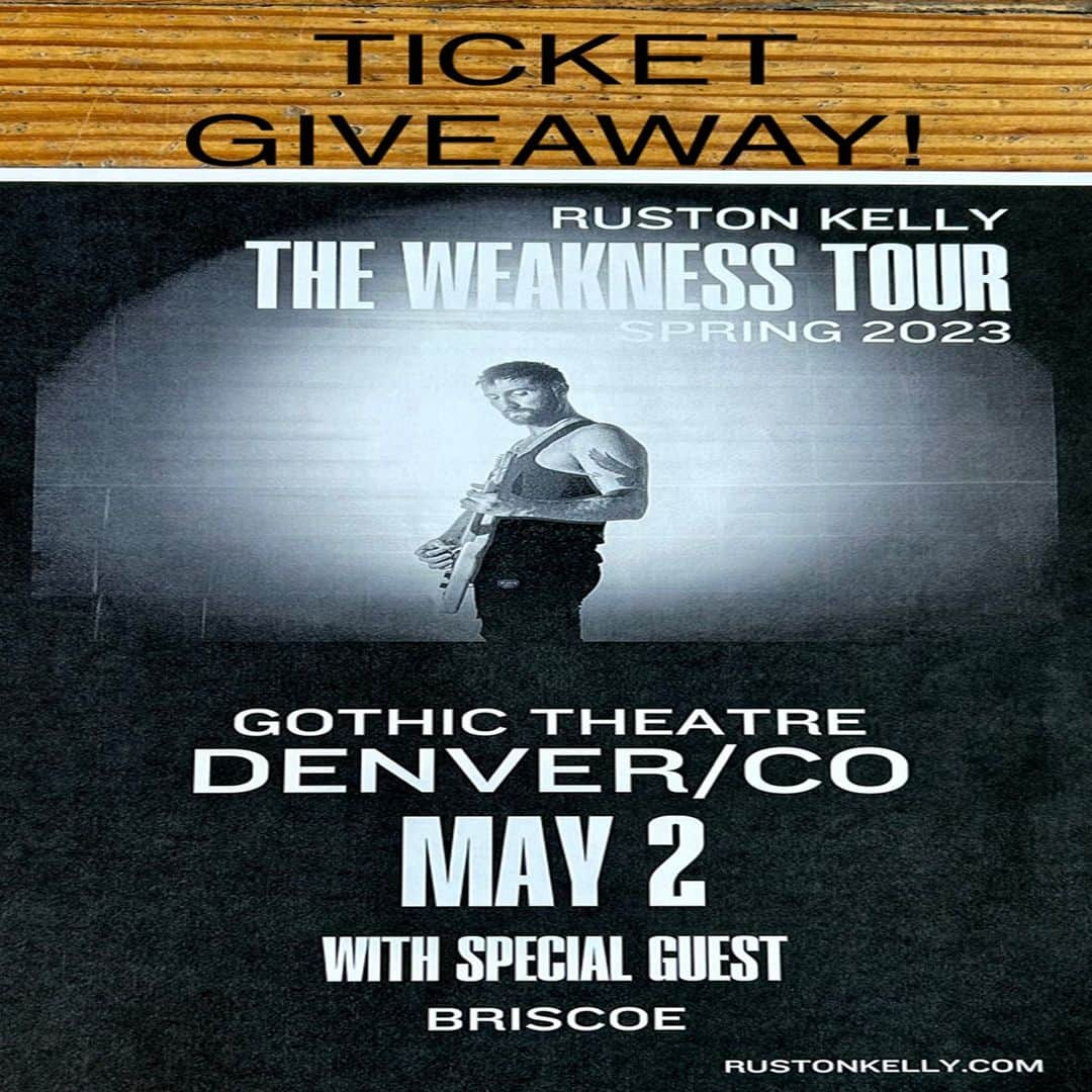 ロックマウントのインスタグラム：「Howdy Partners!  Rockmount is proud to announce another ticket giveaway with our friends at AEG! There is a pair of tickets up for grabs for Ruston Kelly at Mission Ballroom on May 2nd.   To Enter: Tag a friend in the comments below.  The winner will be announced on April 28th.  More ticket giveaways coming soon!  #missionballroom #aeg #rustonkelly #ticketgiveaway #music #rockmountranchwear」