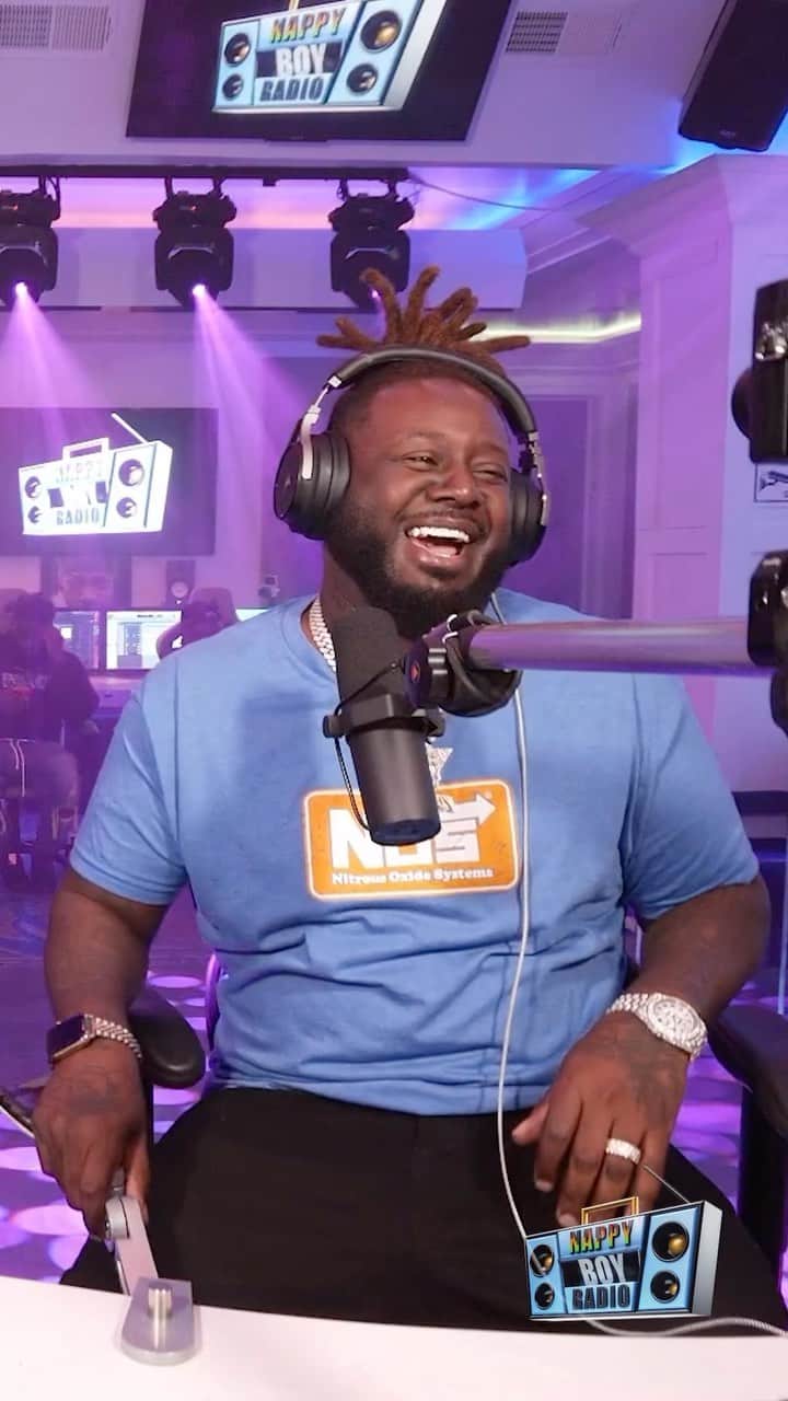 T-ペインのインスタグラム：「Thank you! - The B*tches 😂 @nappyboyradiopodcast @sakinahlestage @imfareedah」