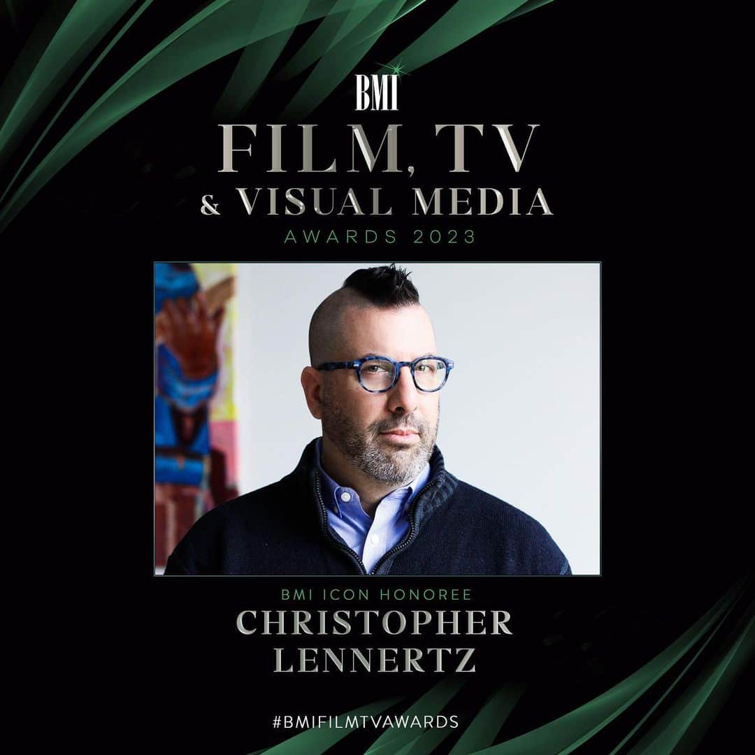 Broadcast Music, Inc.のインスタグラム：「We are proud to name composer Christopher Lennertz (@clennertzmusic) a BMI Icon at the 39th Annual BMI Film, TV and Visual Media Awards on May 10th. The GRAMMY award-winning and two-time Emmy nominated composer will be receiving our highest honor for his significant contributions to the music community and exceptional body of work across film, television and gaming. In addition, the ceremony will celebrate the composers of the previous year’s top-grossing films, top-rated primetime network television series and highest-ranking cable and streamed media programs.  “We’re thrilled to celebrate Christopher Lennertz and his tremendous musical accomplishments by presenting him the BMI Icon Award,” said BMI Vice President, Creative, Film, TV & Visual Media, Tracy McKnight. “His compelling body of work, from blockbuster films to hit TV shows and gaming, highlights Christopher’s passion for all styles of music and has made him one of the industry’s most sought-after composers. He is also dedicated to giving back through philanthropic work and advancing the next generation of composers.”  Christopher Lennertz has written music for some of the world’s greatest storytellers and has delved into almost every genre imaginable. His eclectic body of work includes scoring blockbusters like Bad Moms, Horrible Bosses, Ride Along and Sausage Party, as well as various TV shows like Amazon’s hit series The Boys, the cult favorite Supernatural, Netflix’s Lost in Space and Marvel’s Agent Carter, among others. #BMIFilmTVAwards Link in bio. @calamjane22 @reema.iqbal @kindregards_morgan」