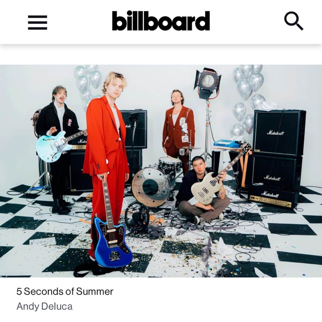 5 Seconds of Summerさんのインスタグラム写真 - (5 Seconds of SummerInstagram)「Thanks @billboard 🙏 Watch the full Royal Albert Hall 'Youngblood' performance now.」4月14日 6時18分 - 5sos