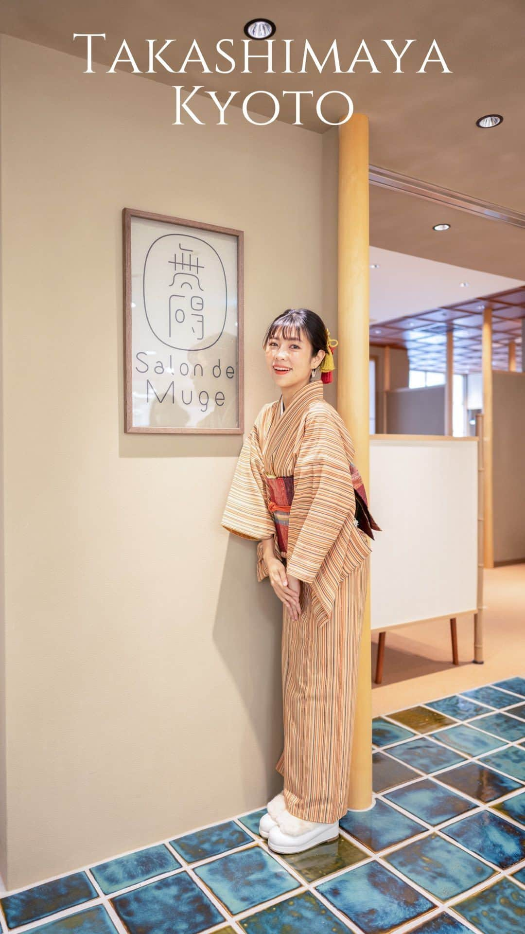 のインスタグラム：「【Takashimaya Kyoto🍵】   Let’s visit @kyoto_takashimaya this time!   Here’s my recommendations: 🍨Salon de Muge at 3F: I had one of the best matcha parfaits here!   🍡Food Market at basement: check freshly made beautiful wagashi & assorted bento for take-outs   🍵Ippodo Tea at basement: for those who adore green tea, do check out an array of matcha, gyokuro, sencha & bancha here!   👶🏻If you are traveling with babies, know that there are free stroller & shopping cart rental at 1F near the information counter, as well as an amazing nursing room on 5F!   Stay tuned for the next reel to see what I got for my hanami picnic from Takashimaya Kyoto!😃🌸   📍access: directly connected to Kyoto -　Kawaramachi Station on the Hankyu Kyoto Line   #takashimaya #kyoto」