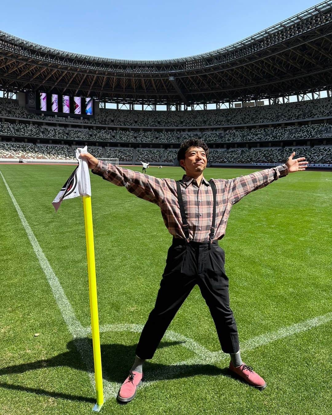 森慎太郎さんのインスタグラム写真 - (森慎太郎Instagram)「いい天気、いいピッチ、そして、いいポール！」4月14日 8時42分 - doburockmorishintaro