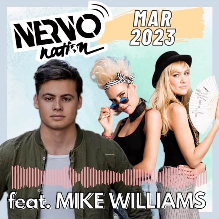 NERVOのインスタグラム：「🍀MARCH #NERVOnation (third one of the year… time flies!!)… Please give a warm #NERVOfam welcome to fellow Dutchie @mikewilliams‼️ DJ, Producer, musician and remixer, Mike went from using his savings at 12 years old to buying his first DJ gear to playing at renowned festivals all across the globe. Mike has had smashing hits totalling almost 400M streams such as ‘Lullaby’ with @r3hab and ‘Feel Good’ with @felixjaehn. 👏👏🔥💯 An upcoming big collab with legend @afrojack is on its way so make sure you go pre-save it on his socials! Tune in to our radioshow to listen to the full fun and spicy pop-snap quiz 👀🐮🤣🤣, as well as a first listen to some new records emerging from the scene 🎶🎶💞💞  📻 NERVOnation MARCH 2023 now available on the link in bio!」