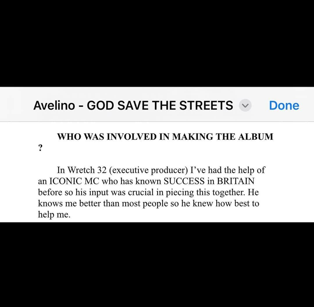 WRETCH 32のインスタグラム：「My executive producing debut, 1st of all its been a honour & privilege working with Av on his debut album, His an artist who wants to be pushed lyrically musically sonically & as a person, everyday for at least a hour we speak about music life ideas classic albums books powerful quotes this has been our guiding star to leaving guiding stars…. when you see something in someone possibly before they’ve seen it in themselves watching it come to fruition  Is a privilege… Being an artist is a beautiful habit & a Constant process, thank you for trusting the process #Youngfireoldflame #Godsavethestreets 14/04/2023 Pre-Order available now 🫶🏾」