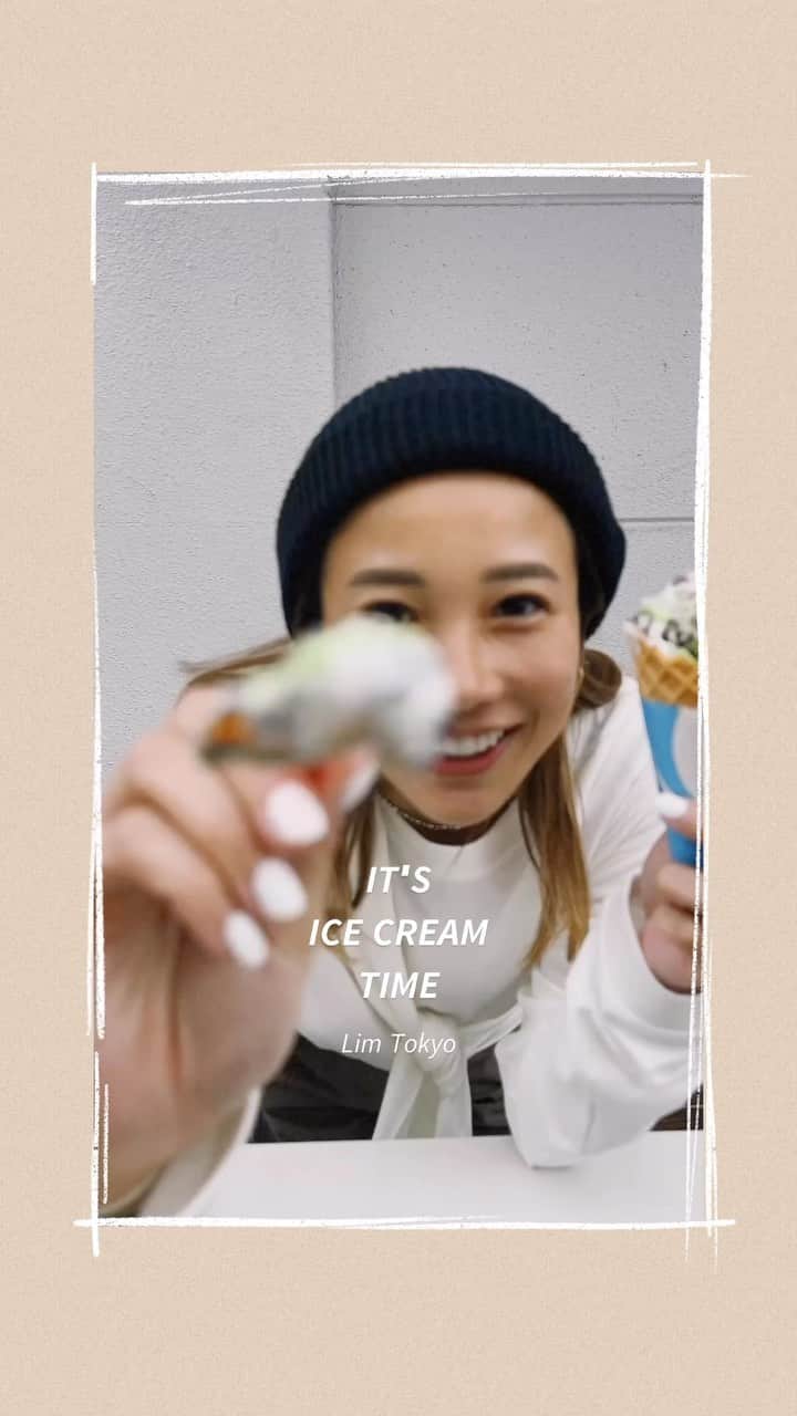 馬詰まほのインスタグラム：「MY SEASON , MY SEA🍦🍬  　　　　　♡♡♡  ↪︎ @limtokyo_official #icecreamlover」
