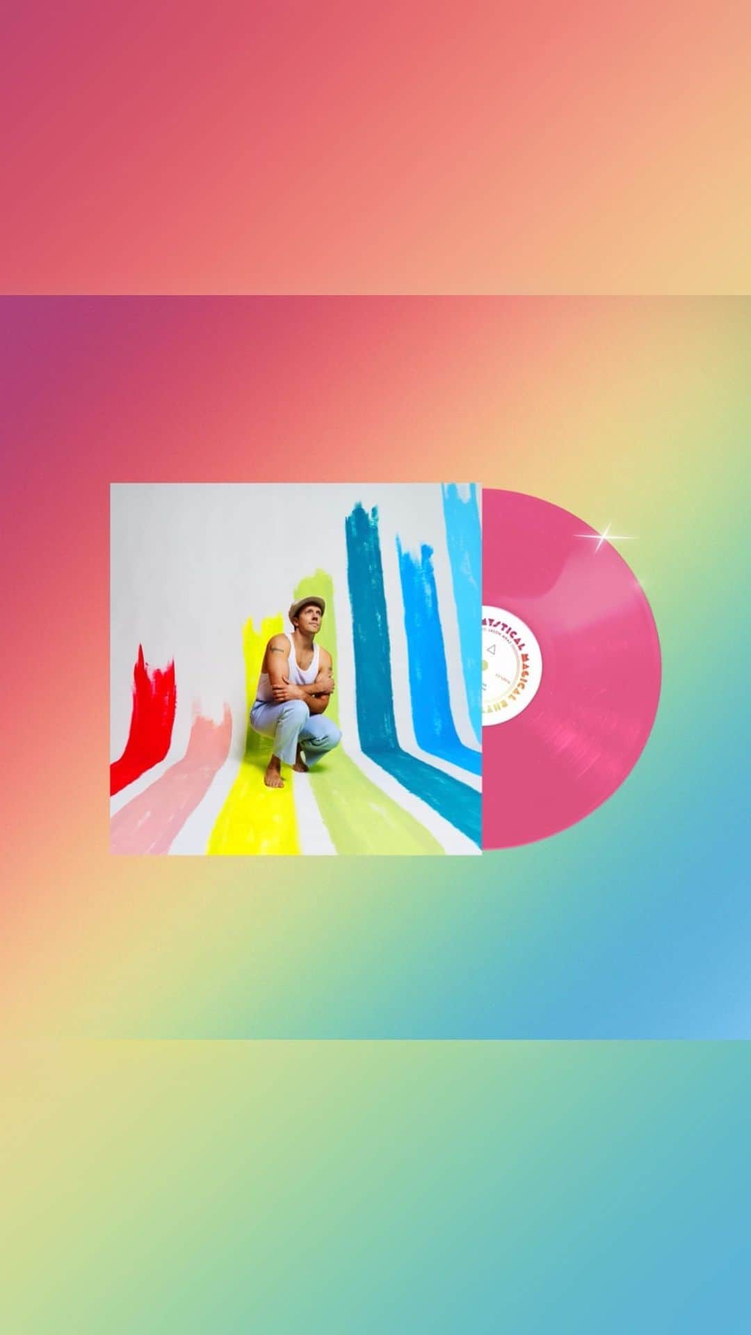 ジェイソン・ムラーズのインスタグラム：「Dance Party Starter Kit! Pre-order music & more at the Mraz Online Store 🪩🕺🏼 (Link in bio)」