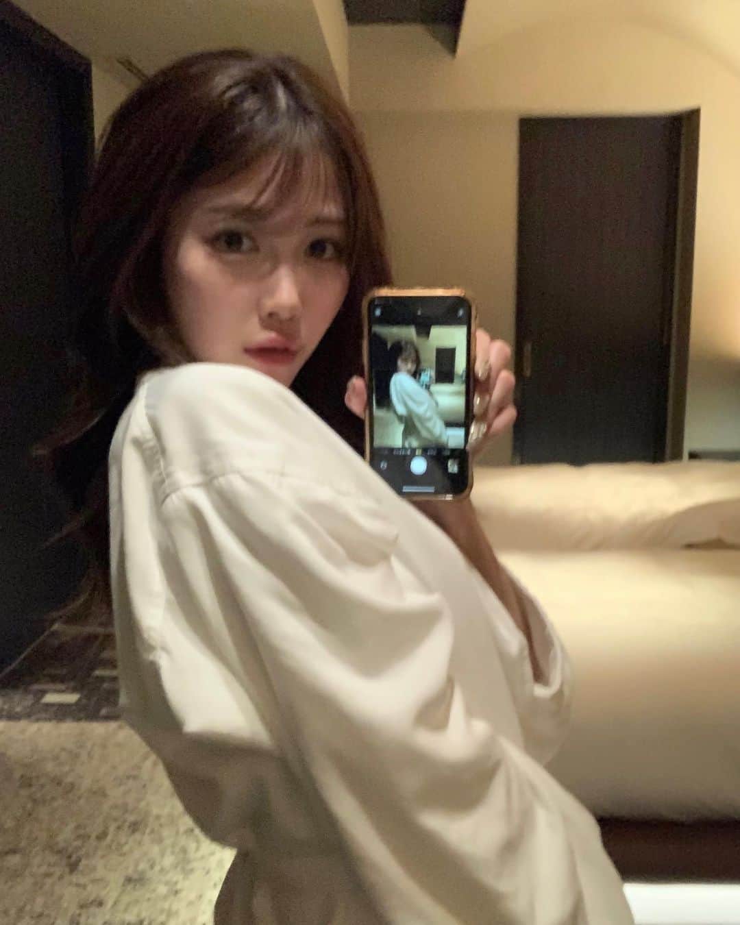 舞木香純のインスタグラム：「光ぽやぽやで画質鬼悪🫶」