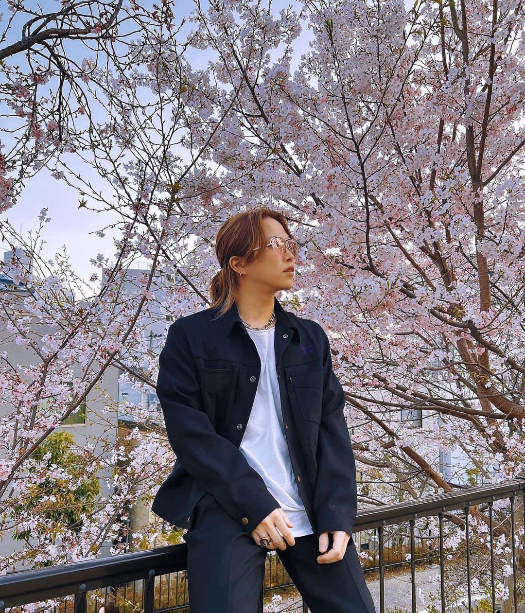 のインスタグラム：「sakura🌸  #sakura #桜 #🌸 #japanculture #spring  #fashion #coodinate #needles」
