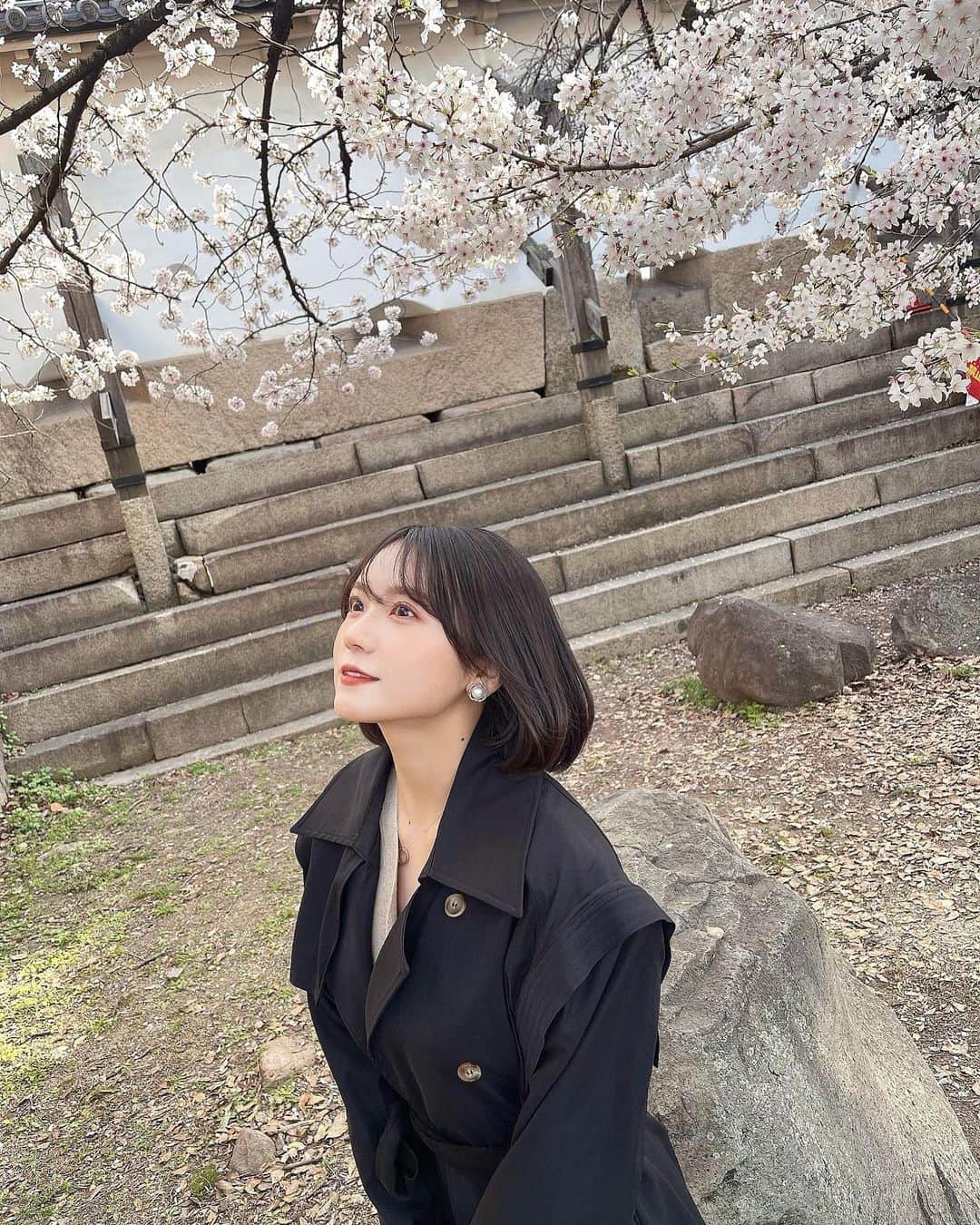 小瀬黎奈のインスタグラム：「🌸🍃🤍」