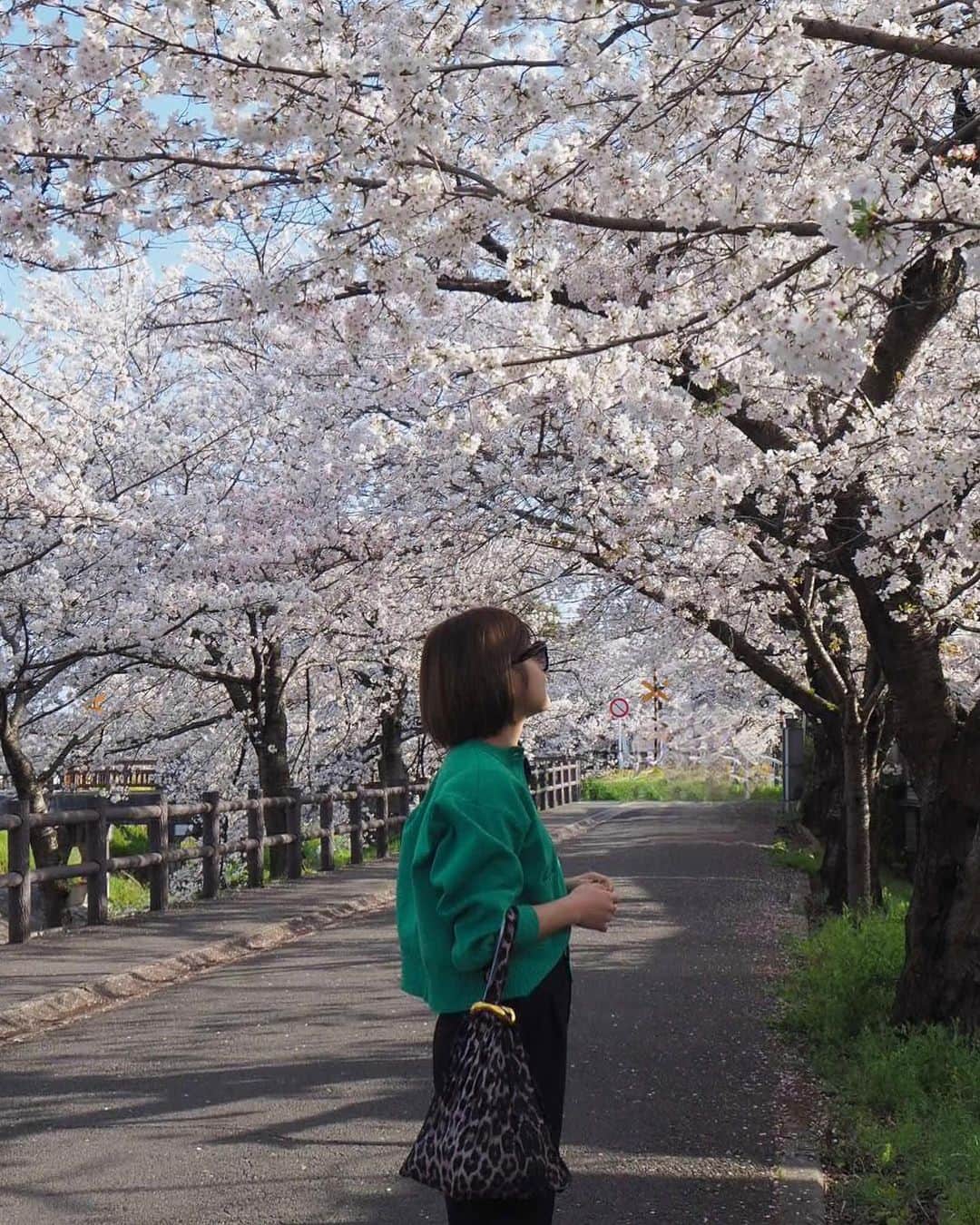 naho_7のインスタグラム：「. It’s the hanami season in Japan 🌸  一時帰国して2週間弱ですが 毎日遊びすぎで忙しい🤦🏻‍♀️笑  #dailyfashionideas #casualchicstyle #minimalaesthetics #minimalmoodboard #minimalstyledaily #citylook #igersfashion #deuxiemeclasse #celeri #lowrysfarm #hanami #今日のふく #153cmコーデ #30代コーデ #海外ガール #シンプルスタイル #オフィスカジュアルコーデ #花見 #お花見コーデ」