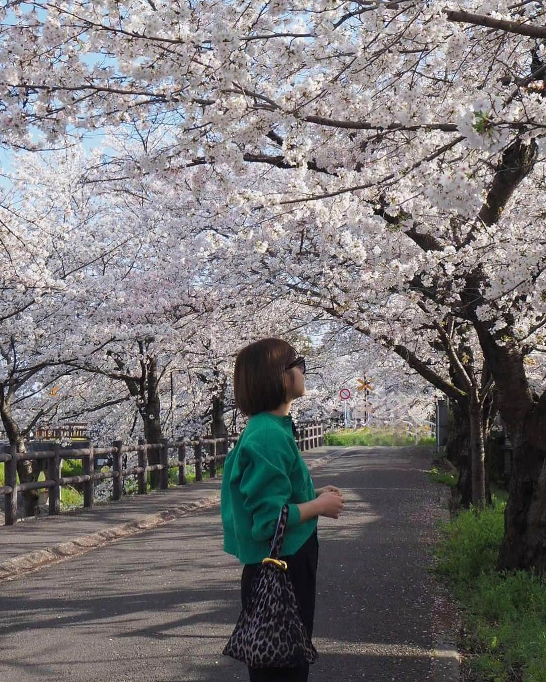 naho_7のインスタグラム：「. It’s the hanami season in Japan 🌸  一時帰国して2週間弱ですが 毎日遊びすぎで忙しい🤦🏻‍♀️笑  #dailyfashionideas #casualchicstyle #minimalaesthetics #minimalmoodboard #minimalstyledaily #citylook #igersfashion #deuxiemeclasse #celeri #lowrysfarm #hanami #今日のふく #153cmコーデ #30代コーデ #海外ガール #シンプルスタイル #オフィスカジュアルコーデ #花見 #お花見コーデ」