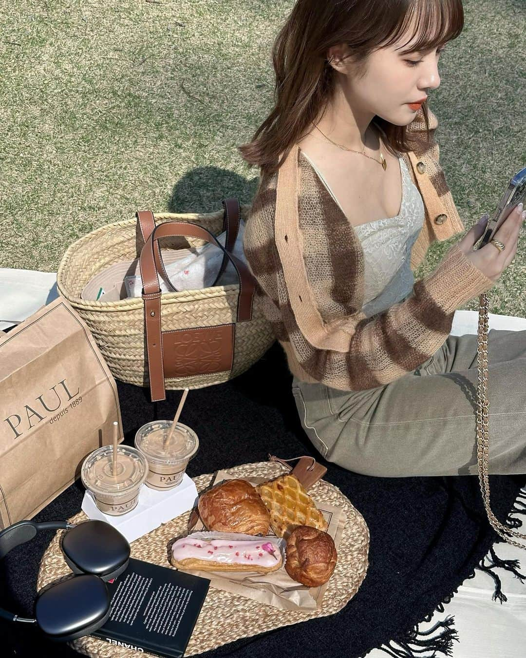 前田希美（まえのん）さんのインスタグラム写真 - (前田希美（まえのん）Instagram)「picnic🍪🥐」3月30日 21時36分 - maeda_nozomi