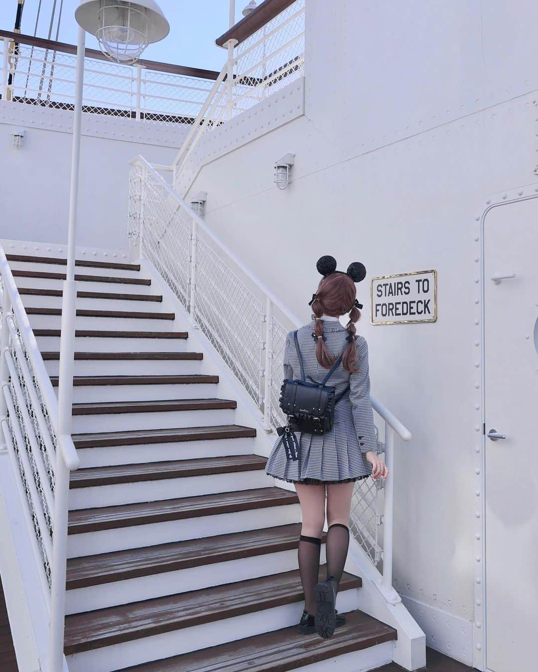 Chikako千佳子さんのインスタグラム写真 - (Chikako千佳子Instagram)「S.S.COLUMBIA 🚢 #ankrouge #アンクルージュ #TDS #tokyodisneysea #tokyodisneyresort #ディズニーシー #ディズニーコーデ #sscolumbia #量産型コーデ #地雷系」3月30日 21時58分 - cindychikako