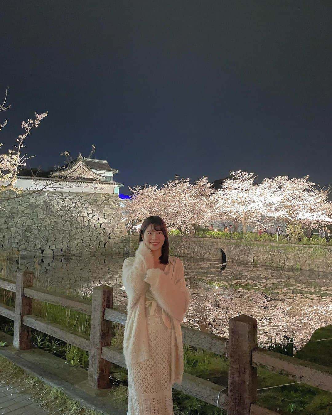 野口真由のインスタグラム：「・ どの季節も本当に素敵な大濠公園、舞鶴、福岡城🌸  #福岡城さくらまつり  #さくらまつり #大濠公園 #舞鶴公園  #福岡城」