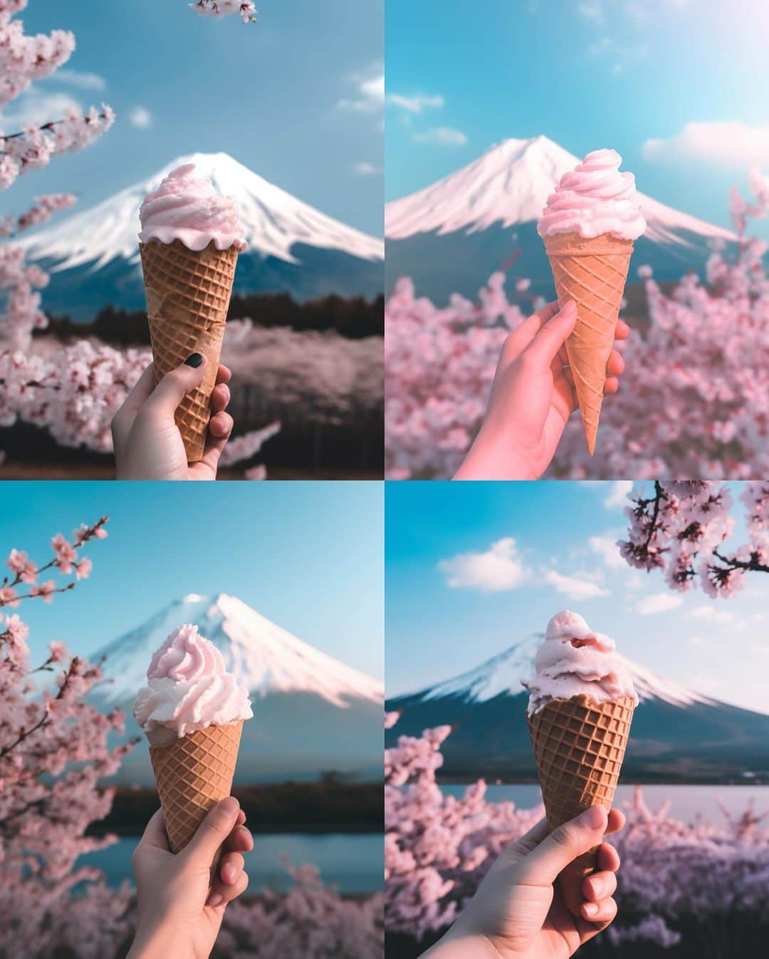 Girleatworldさんのインスタグラム写真 - (GirleatworldInstagram)「Using AI to pretend like i'm back in Japan for hanami 🌸😂 swipe to see the process ➡️ find the one with 6 fingers 🫣  #midjourney #midjourneyart #generativeart #aiartcommunity #ai #aiart」3月30日 23時42分 - girleatworld