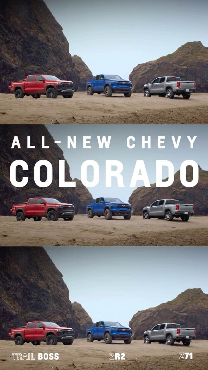 シボレーのインスタグラム：「Do more in the midsize truck that’s made for more. Meet the All-New 2023 #ChevyColorado.」