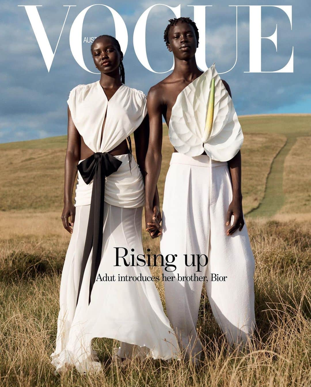 Vogue Australiaさんのインスタグラム写真 - (Vogue AustraliaInstagram)「@AdutAkech and brother, @BiorAkechh, are the stars of our April issue, sitting down for their first-ever Vogue cover interview together, and standing side-by-side on each of this month’s three collectable covers. She’s a global supermodel travelling away from her family. He’s her younger brother in Adelaide with a bright path ahead, but the siblings’ deep bond transcends distance. As they navigate the world together, she leads him, hand-in-hand, into the future. At the link in bio, they chat about what it’s really like to work with your sibling, how their journey to Australia from a Kenyan refugee camp strengthened their familial bond, their fashion family—which includes British Vogue’s @Edward_Enninful and @Naomi—and more.  Read Adut and Bior’s chat, and get a sneak peek at their shoot for our April issue—on sale Monday, April 3—at the link in bio.  #AdutAkech wears @Loewe and @TiffanyAndCo earrings, and #BiorAkech wears @Loewe, @ZegnaOfficial and @VanCleefArpels  Styled by @ChristineCentenera, photographed by @JoshOlins, words by @AliceBirrell, hair by @SophieRobertsHair, make-up by @KellieStrattonMakeup, manicure by @CindyVellisNailStylist, set design by @AnotherSophie, talent director @Rikki_Keene, production by @Triona_7 @JadeCarp, location @Dovecote」3月31日 6時02分 - vogueaustralia