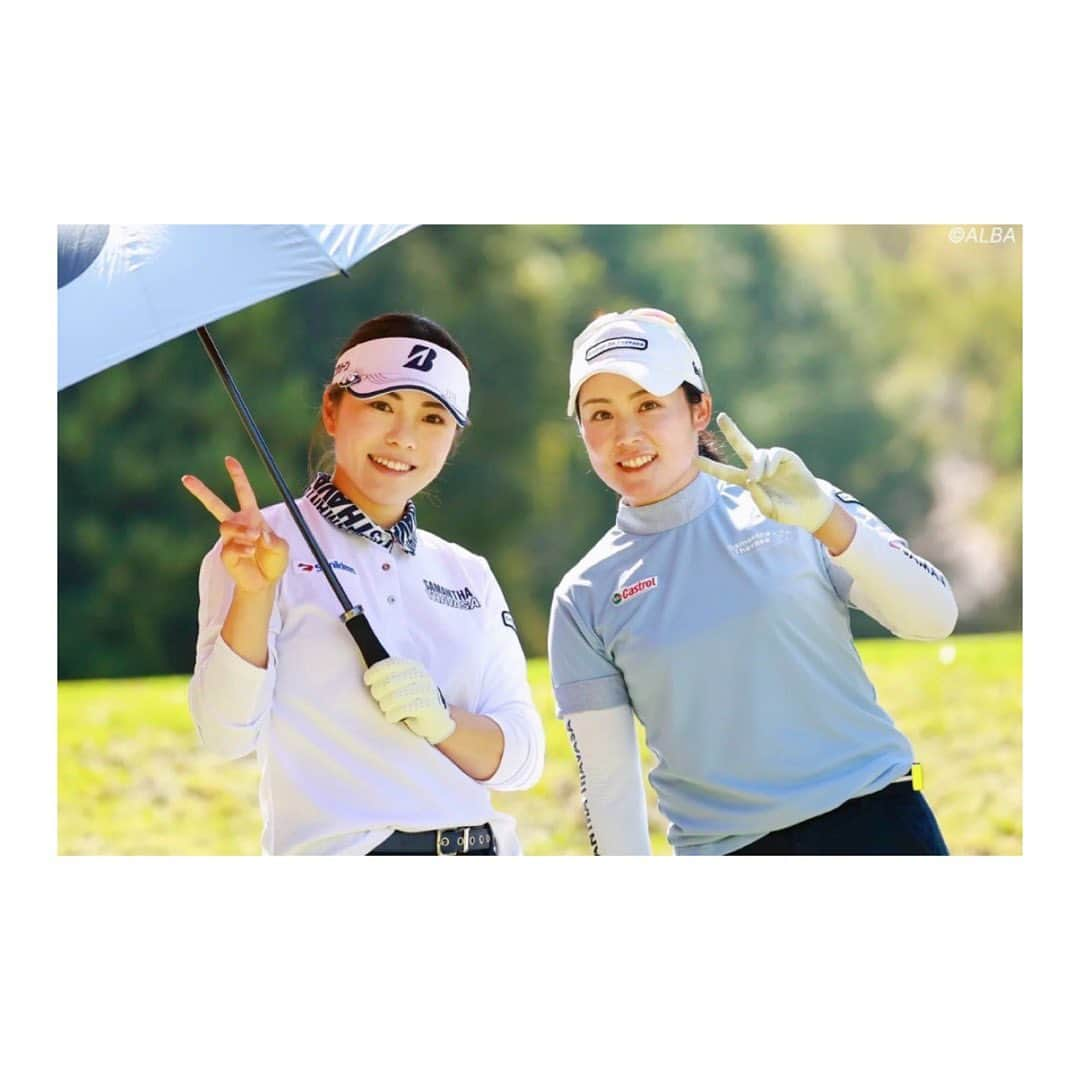 堀奈津佳のインスタグラム：「natsuka ステップアップツアー⛳️ ラシンクニンジニア•RKBレディース に出場しました😊 ⁡ 写真は、試合で久しぶりに一緒に回った彩恵🫶 ⁡ 4月は •KKTバンテリンレディース •パナソニックオープンレディース ⁡ そして ステップアップツアーのHanasaka ladies に出場します！ ⁡ #lpga #ゴルフ #golf」