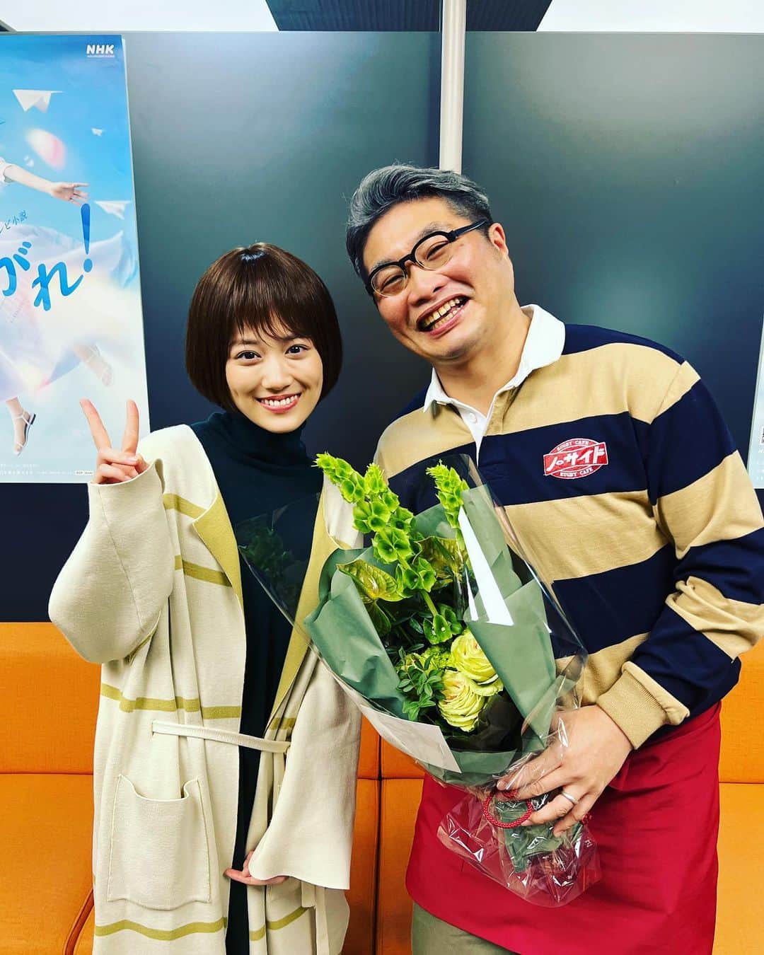 松尾諭のインスタグラム：「どこに出しても恥ずかしくない自慢の娘でした。 久留美、ありがとう。 #舞いあがれ #山下美月  #大野さき」