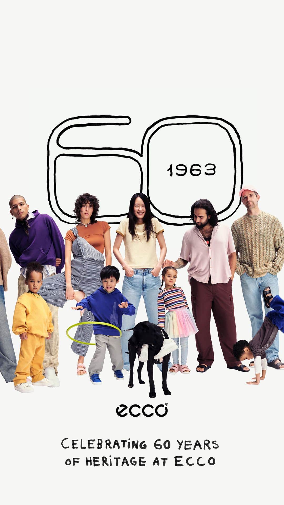 エコーのインスタグラム：「ECCO. 1963 - 2023 and beyond.」