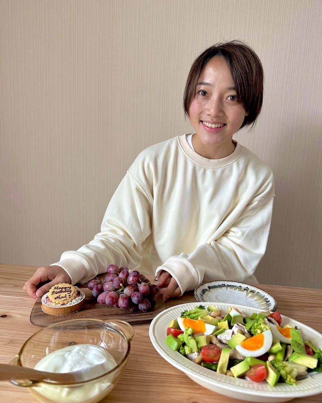 木崎あおいのインスタグラム：「_ わーい( ◠‿◠ )」
