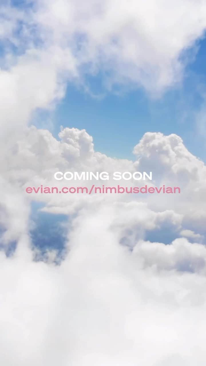 evianのインスタグラム：「Hydration ascends to new heights ☁️   Sculptured by the elegance of the French Alps, this never-before-seen drop will change the way you see evian forever 💧   Dropping tomorrow.  #evian #nimbusdevian」