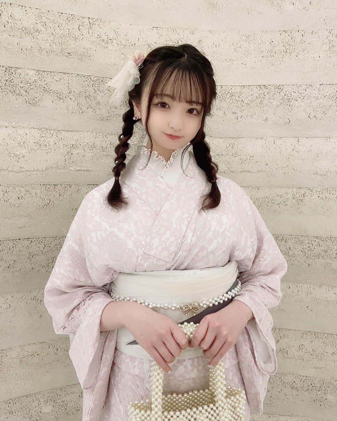 深野ひなのインスタグラム：「着物着てお花見した🌸  #梨花和服 #浅草 #浅草着物 #浅草着物レンタル」