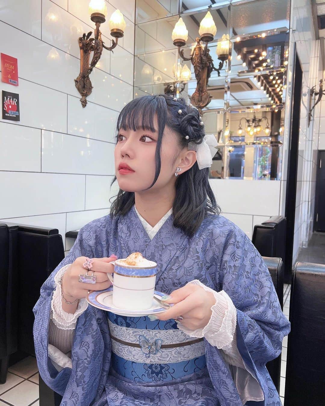廣田あいか のインスタグラム：「ㅤㅤㅤㅤㅤㅤㅤㅤㅤㅤㅤㅤㅤㅤㅤㅤㅤㅤㅤㅤㅤㅤㅤㅤㅤㅤ  ㅤㅤㅤㅤㅤㅤㅤㅤㅤㅤㅤㅤㅤ今日でㅤㅤㅤㅤㅤㅤㅤㅤㅤㅤㅤㅤㅤ 今年の4分の1がㅤㅤㅤㅤㅤㅤㅤㅤㅤㅤㅤㅤㅤ 終わろうとしてます ㅤㅤㅤㅤㅤㅤㅤㅤㅤㅤㅤㅤㅤ( ͒•·̫| ㅤㅤㅤㅤㅤㅤㅤㅤㅤㅤㅤㅤㅤ @village_tokyo  ㅤㅤㅤㅤㅤㅤㅤㅤㅤㅤㅤㅤㅤ  #villagetokyo #着物レンタル #レンタル着物ㅤㅤㅤㅤㅤㅤㅤㅤㅤㅤㅤㅤㅤ #浅草着物レンタル #浅草観光ㅤㅤㅤㅤㅤㅤㅤㅤㅤ #喫茶店 ㅤㅤㅤㅤㅤㅤㅤㅤㅤㅤㅤㅤㅤ #浅草カフェ #カプチーノ #喫茶 #カリブ」
