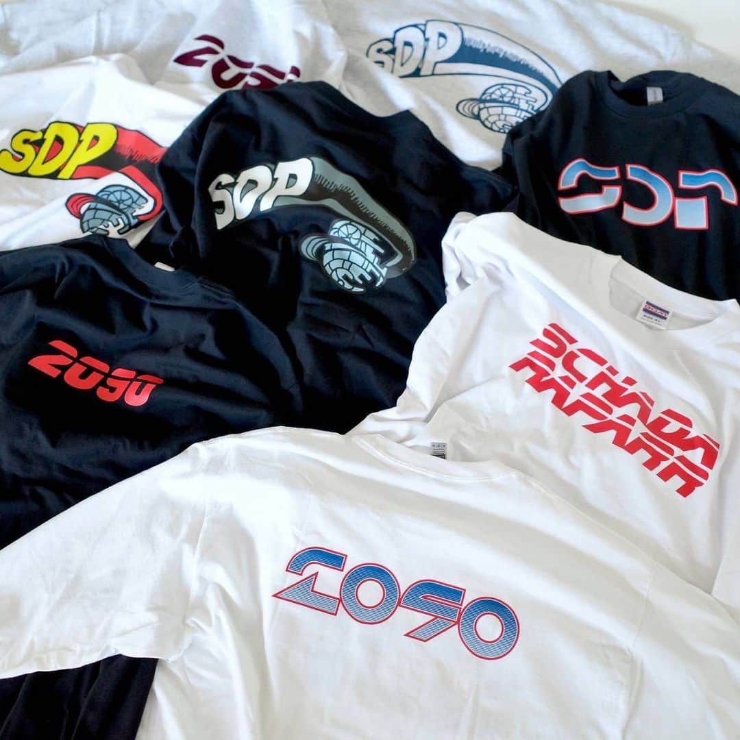 Boseのインスタグラム：「4月16日に日比谷野音で開催する「スチャダラ2090」で販売するグッズがモリモリ出来上がってまいりました。2090年の未来をイメージしたデザインになっております〜。 #スチャダラ2090 #日比谷野音100周年」