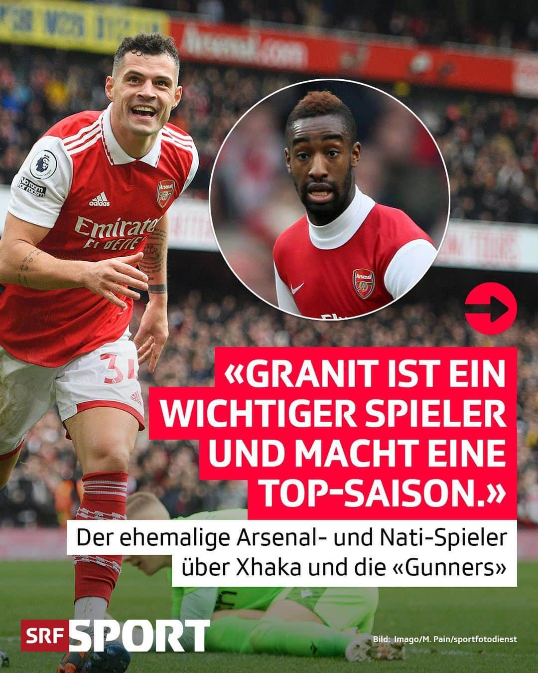 ヨハン・ジュルーさんのインスタグラム写真 - (ヨハン・ジュルーInstagram)「Johan Djourou traut Xhaka und den «Gunners» alles zu ⚽  ⚽ In der Premier League sind noch 10 Runden zu spielen und Arsenal steuert auf den 1. Titel in der Meisterschaft seit 2004 zu.  ⚽️ Arsenal geht mit einer Reserve von 5 Verlustpunkten auf die ManCity ins letzte Saisonviertel.  ⚽ Ex-Nati-Spieler Johan Djourou kennt den Londoner Klub bestens. 9 Saisons stand der Genfer Innenverteidiger bei den «Gunners» unter Vertrag.  ⚽ In dieser Zeit (2004-2013) bestritt der heute 36-Jährige 144 Pflichtspiele für Arsenal. Dies entspricht genau der Hälfte von Granit Xhakas aktuellem Total. . . @granitxhaka @swissnatimen #SchweizerNati #Nati #Xhaka #GranitXhaka #PremierLeague #srfsport #srffussball #fussball #Gunners #Arsenal #Arsenalfc」3月31日 21時14分 - johan_djourou