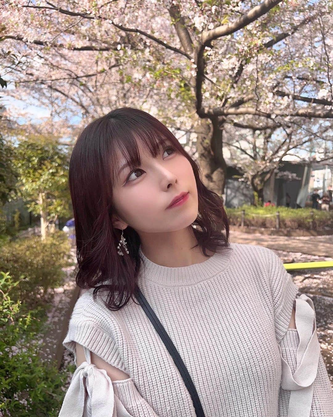森脇加奈子のインスタグラム：「🌸🍃  みもりんとラジオ終わりにミニお花見した ほとんど葉桜だったけど春は感じられました🥹笑  #お花見 #春 #spring  #Faulieu  #guitar #vocal #guitarvocal #ギター女子 #ギターボーカル #guitarist #rock #rockband #band #girlsband #ガールズバンド#japanese #japanesegirl #live #photo #photography #tagsforlikes #followme #팔로우미 #tfl」