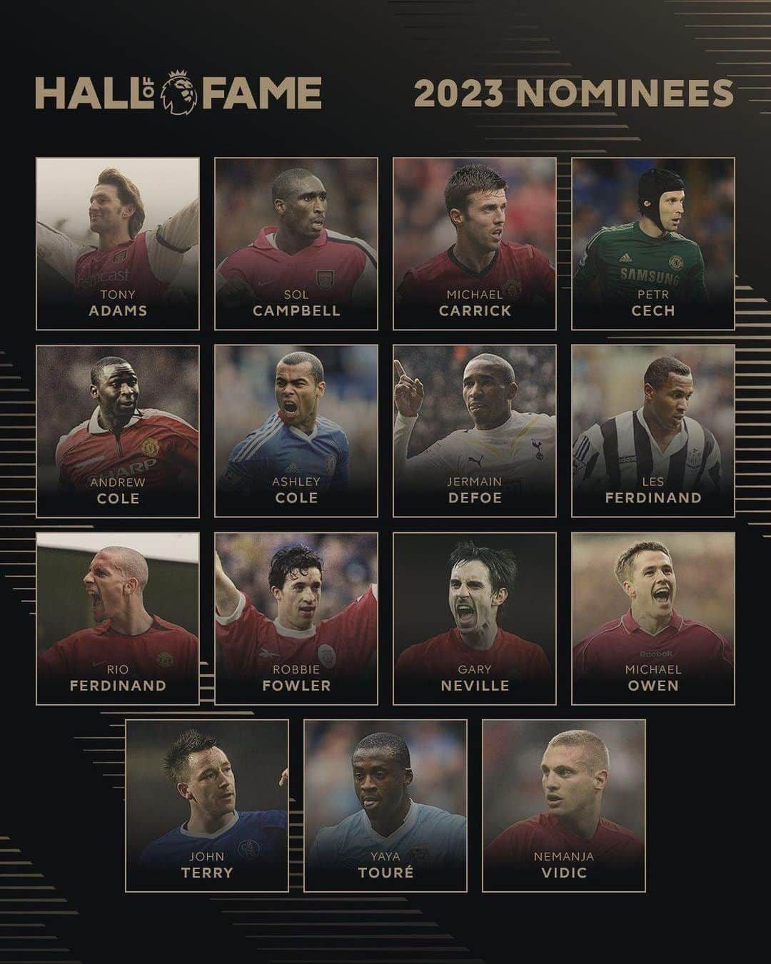 ジャーメイン・デフォーのインスタグラム：「I feel absolutely honoured to be on the shortlist for @premierleague Hall Of Fame nominations. There’s some unbelievable players on the list, and I’m proud to be considered.  Link in bio to vote 🙌🏾」