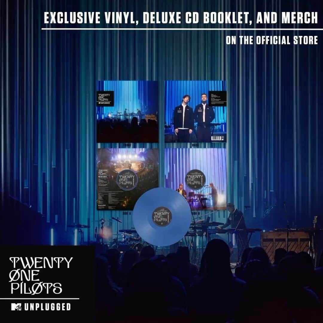 Fueled By Ramenのインスタグラム：「The @twentyonepilots MTV Unplugged deluxe vinyl, deluxe compact disc, and merch will be released on April 21st, but you can pre-order now!」