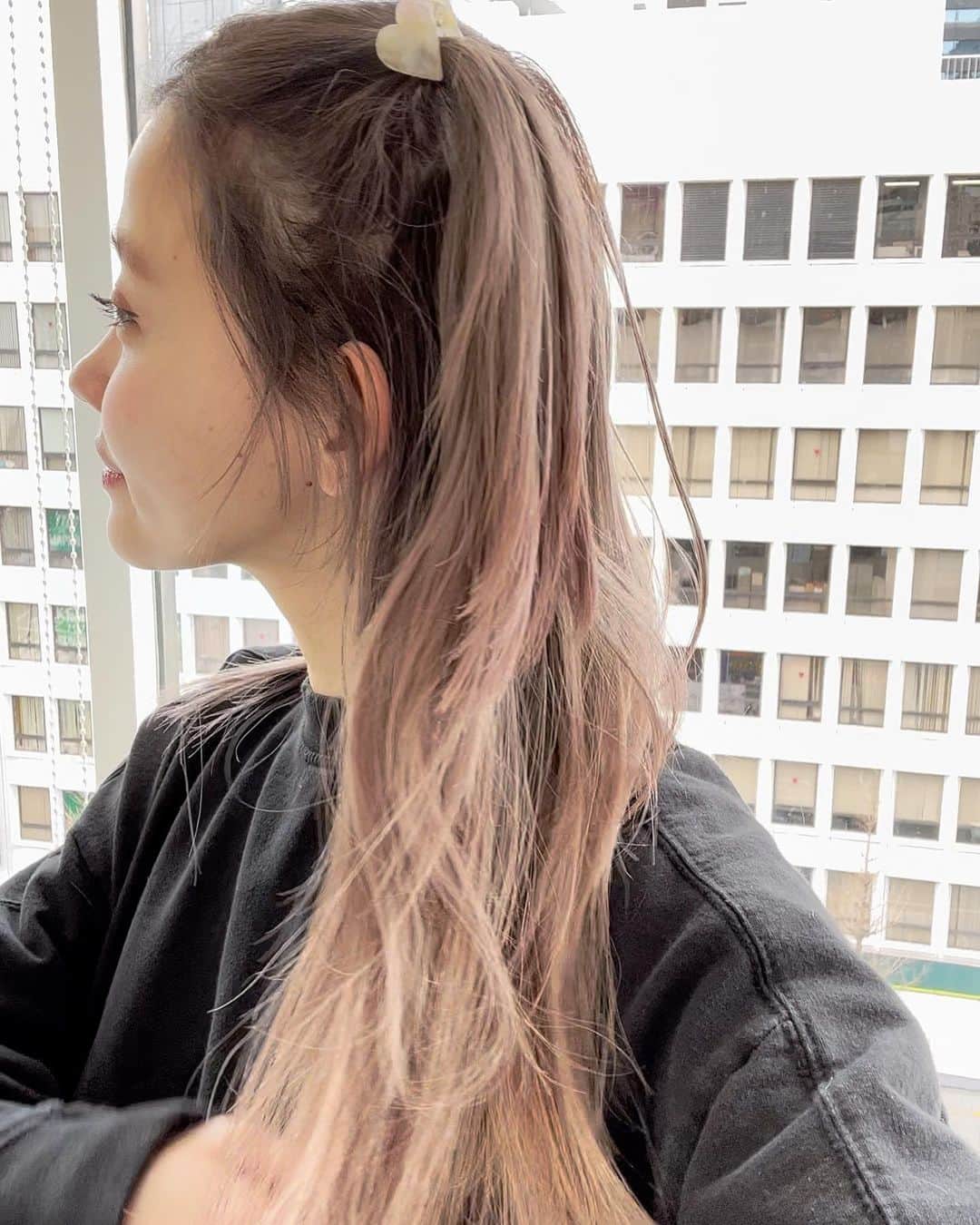 中西結梨花のインスタグラム：「髪伸び🌸」