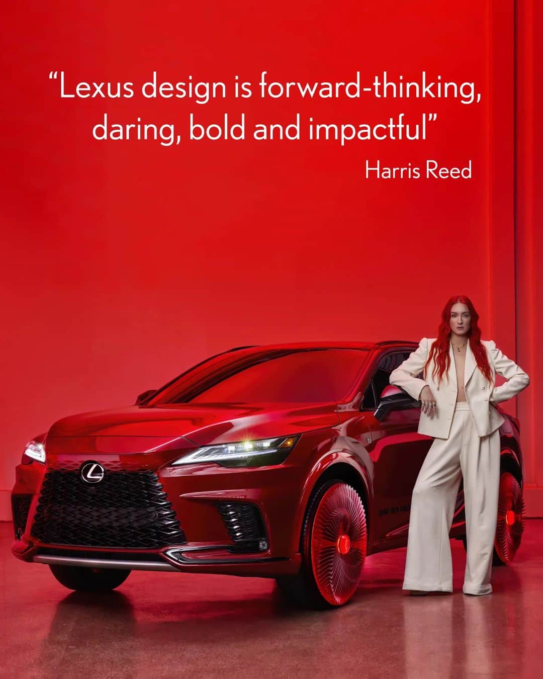 のインスタグラム：「It's hard to disagree. #LexusRX and @harris_reed」