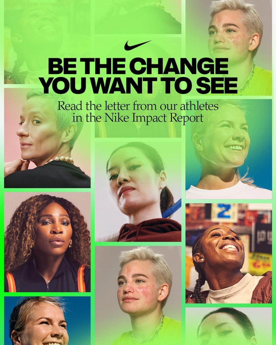 Nike Womenさんのインスタグラム写真 - (Nike WomenInstagram)「We believe women and girls aren’t just the future of sport — they’re already leading the way. By helping to advance equity, fight climate change, uplift their communities, they make a difference and their trailblazing doesn't end there.  Nike exists to champion athletes and sport. In parts of our Nike 2022 Impact report — we hear from some of the defining women who raise their voices for change — and together move Nike, and the world, forward.  To read their letter to the future generation of sports, tap the link in bio.  ✍️ @ahegerberg, @bebe_vio, Li Na, @mrapinoe, @serenawilliams, and @realshellyannfp.」3月31日 23時01分 - nikewomen