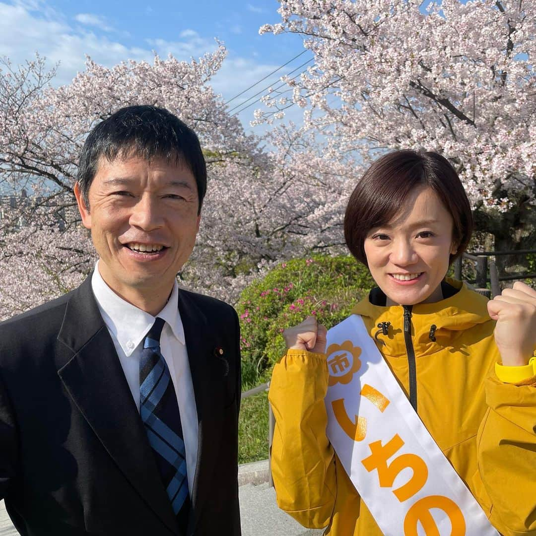 一ノ瀬みくさんのインスタグラム写真 - (一ノ瀬みくInstagram)「本日より、統一自治体選挙はじまりました！！！ 福岡市議会議員選挙に「中央区選挙区」から立候補致しました いちのせみく　です。 昨年の9/1より今日まで、 いなとみ修二事務所に支えられ、ボランティア様に支えられ、家族に支えられ、地域活動をしてきました。ここからの9日間は、この211日間が身を結ぶよう、支えてくださった皆様への感謝の思いと、 そして、ここから出会う一人一人のみなさまへ、少しでも多くわたしの想いをお伝えできるよう全力で走り抜けます！！ 初日は光雲神社さまにて出陣式と、自転車でのご挨拶からはじまり 夜のご挨拶で締めさせて頂きました。明日も朝から頑張ります！ 掲示板ポスターは13番。13人中13番。わたしらしい順番だったかなと思います！ 掲示板の場所は 一番目立つ🙋🏻‍♀️✨✨✨✨✨✨✨ #福岡市議会議員選挙　#統一自治体選挙　#立憲民主党　#いちのせみく　#いなとみ修二　#元アイドル　#福岡市　#福岡市中央区　#中央区」3月31日 23時17分 - mikuichinose