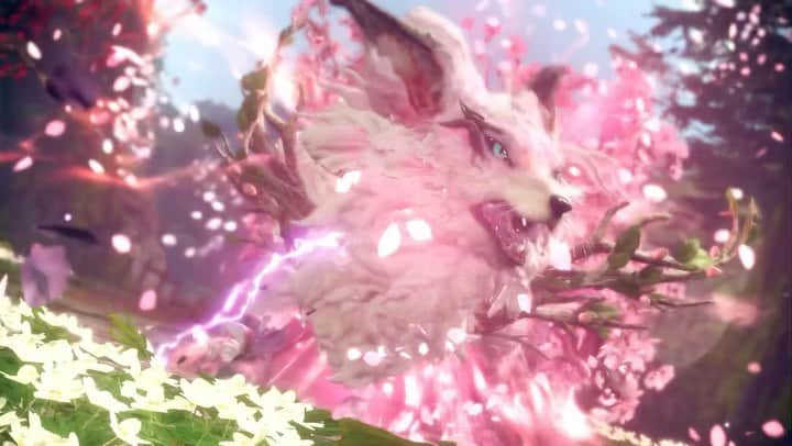 エレクトロニック・アーツのインスタグラム：「A sakura spirit of both immense beauty and destruction will soon appear in Azuma. 🌸🦊  New Kemono, Karakuri, and more will arrive April 6! #PlayWildHearts」