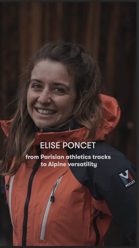 ミレーのインスタグラム：「🎧 PODCAST DES SONS & DES CIMES #2   Let’s meet @poncet_elise and her journey from the Parisian athletics tracks to the versatility of activities in the Alps. A girl. A trail-running champion. A ski mountaineering athlete. Get the chance to discover her portrait today!   🔴 “DES SONS & DES CIMES”,  #podcast powered by @alpine_mag, now available on @spotify!   Grab a coffee & hit the #linkinbio, now!   © @alpine_mag @alpinefactory . . . #MILLET」