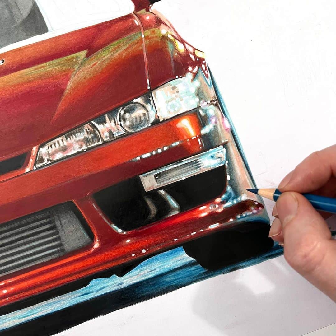 Nissanさんのインスタグラム写真 - (NissanInstagram)「Swipe to get up close and personal with this Nissan Silvia drawing for #NissanFanArtFriday! Thank you so much @modifiedartworks for your incredible Nissan artwork! #Nissan #NissanSilvia #FrontEndFriday」4月14日 22時00分 - nissan