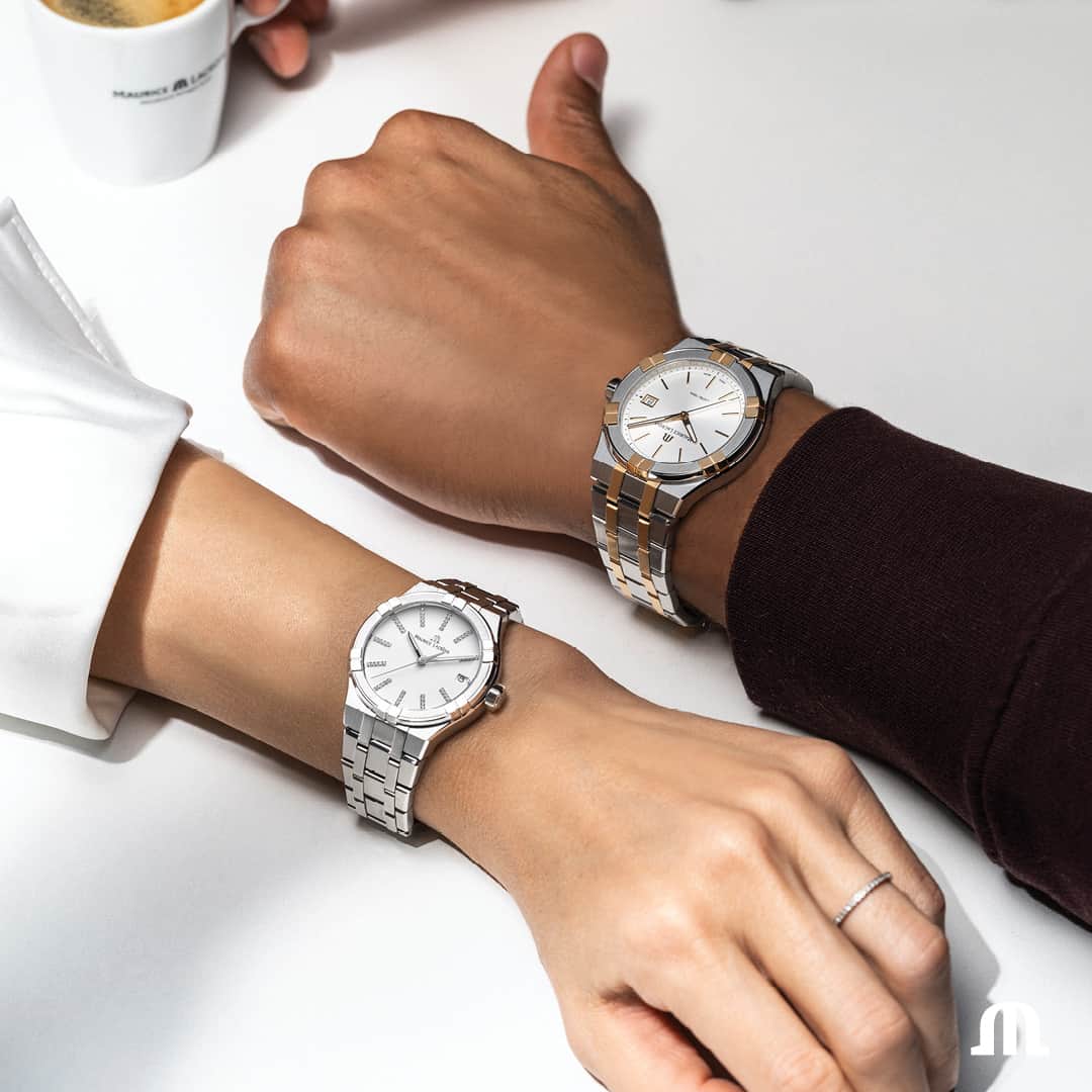モーリスラクロアさんのインスタグラム写真 - (モーリスラクロアInstagram)「Discover the beauty of the upgraded #AIKON Quartz, now available in four new 35mm models as well as a bi-colour watch housed in a 40mm case. #BeYourAIKON #ShowYourStyle #YourTimeIsNow」4月1日 1時08分 - mauricelacroix