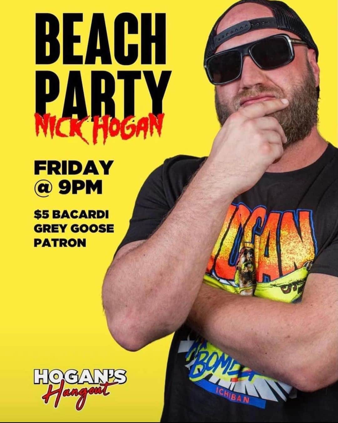 ハルク・ホーガンさんのインスタグラム写真 - (ハルク・ホーガンInstagram)「@nickhogan Beach Party Today Starting at 9pm @hoganshangout」4月1日 1時03分 - hulkhogan