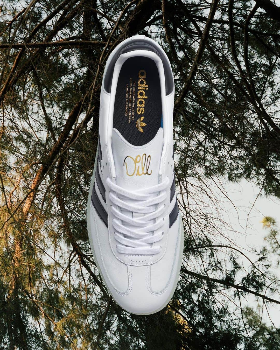 adidas Skateboardingさんのインスタグラム写真 - (adidas SkateboardingInstagram)「The Samba by Jason Dill /// The people have spoken and our most requested restock is back in limited quantities.  The Samba by Dill features a white full-grain leather upper with contrasting black stripes and heel mustache, a semi-translucent outsole, and a deconstructed tongue sporting Dill’s iconic signature emblazoned in adidas’ iconic gold foil. A fresh perspective on a timeless classic.  The Samba by Jason Dill will be available April 1st in select skate shops worldwide and on the adidas CONFIRMED app.  #adidasSkateboarding #Samba #JasonDill」4月1日 1時03分 - adidasskateboarding