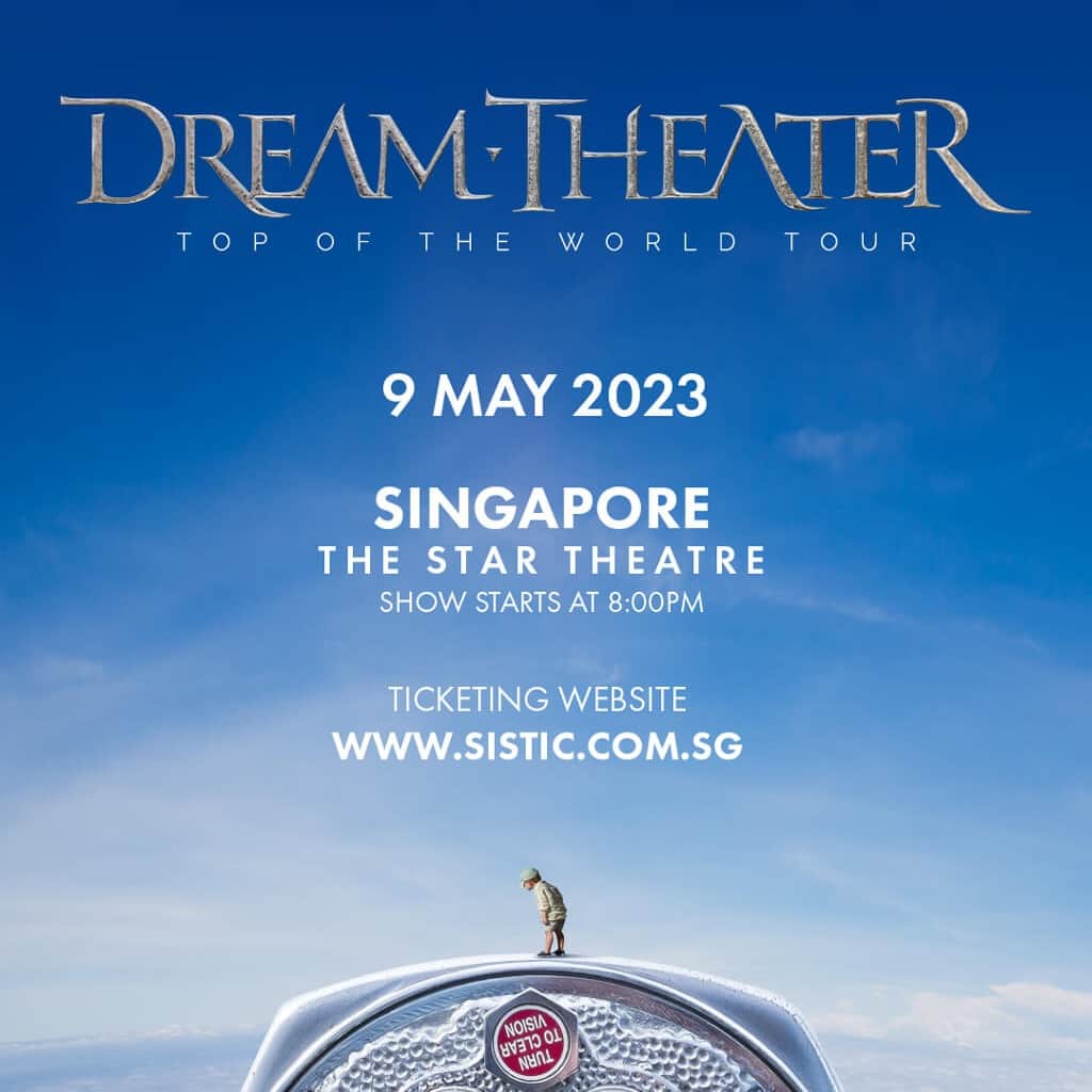 ドリーム・シアターのインスタグラム：「DT fans in Singapore 🇸🇬 and Malaysia 🇲🇾 stand up! We have just announced new dates in May 2023 as part of our Top of the World Tour in Asia! Tickets for these shows go on sale Monday April 3.  #DreamTheater #TopOfTheWorldTour」