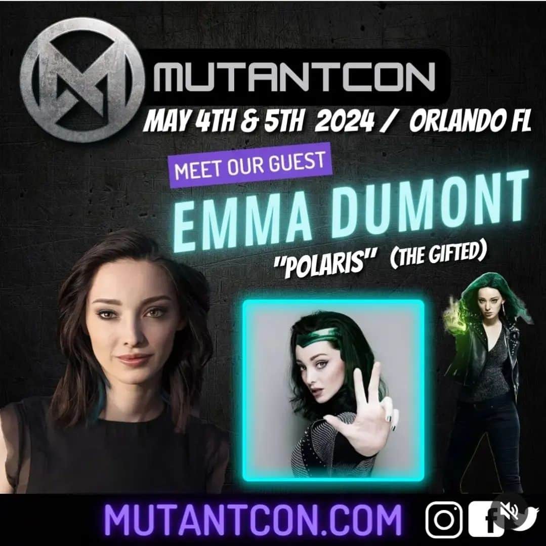 エマ・デュモンのインスタグラム：「I'm such a nerd lol. Come hang out next year!!woot woot! 💚」