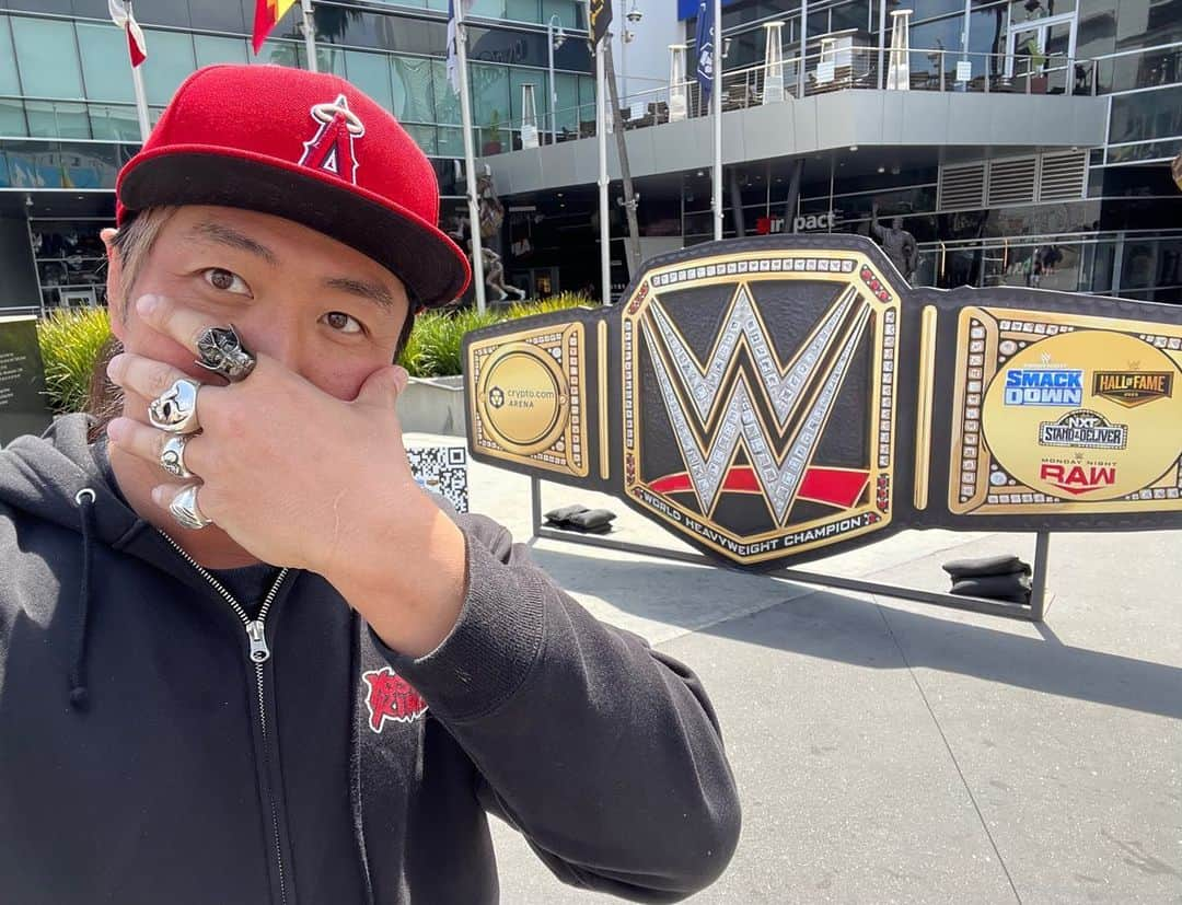 ヨシタツさんのインスタグラム写真 - (ヨシタツInstagram)「"#WrestleMania here I come!"」4月1日 14時18分 - yoshitatsuism