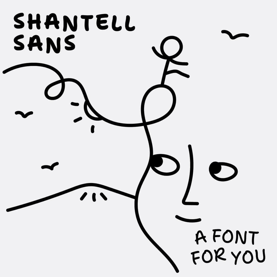 ティモウェイランドのインスタグラム：「ICYMI : my soulsis @shantell_martin made an original font now available on GoogleFonts & @github 🤍🖤 Blown away inspired by this one.」