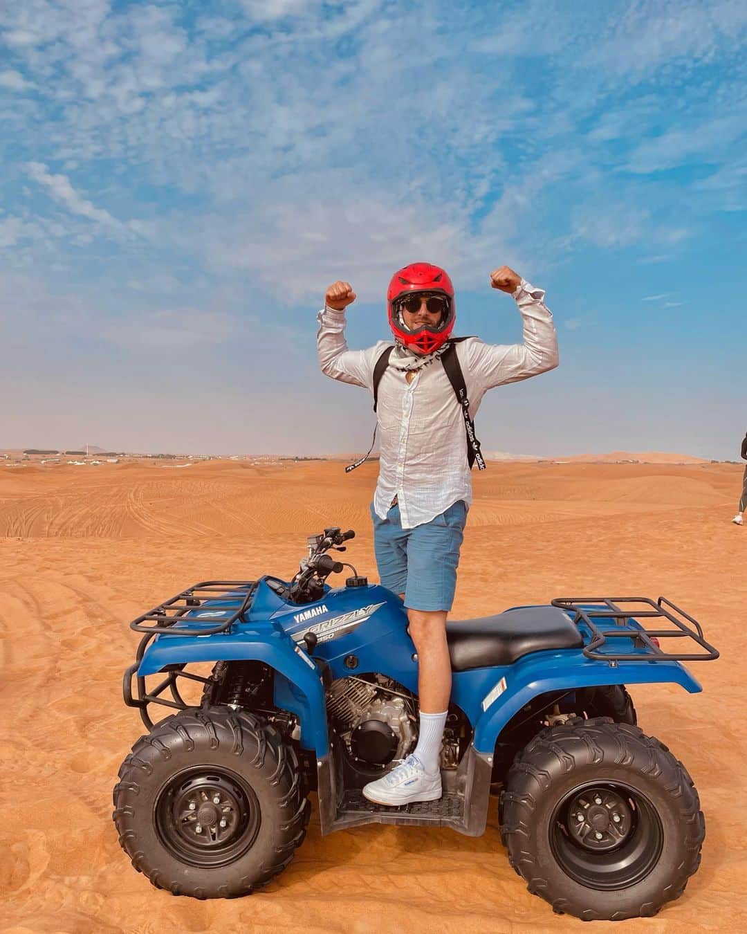 ルーベン・ブロマールトさんのインスタグラム写真 - (ルーベン・ブロマールトInstagram)「Once upon a time in the desert ☀️ @marylinka_ 📸❤️ #dubai #quadsafari #holiday」4月1日 6時50分 - rubenblommaert