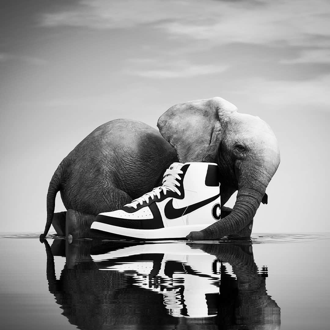 コム・デ・ギャルソンのインスタグラム：「@nike Terminator x CDG Homme Plus in the new Cdg Aoyama store from today April 1st   Creative directors @ronnie.cooke.newhouse  @karlbolander   Film produced and directed by Closer   Also in all CDG and DSM stores worldwide」